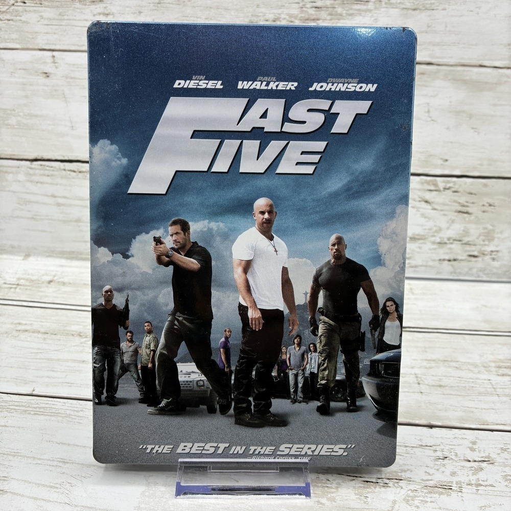 Fast Five Steelbook Blu-ray DVD Digital Copy Combo Pack Vin Diesel Paul Walker